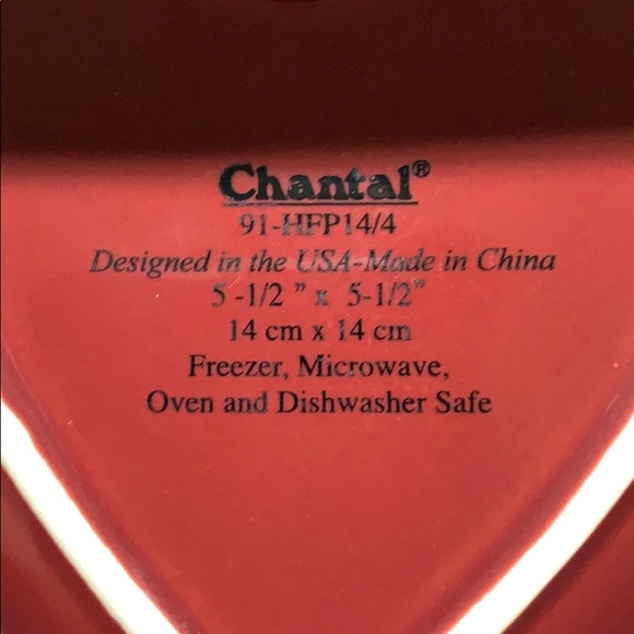 Chantal 91-HFP14/4 bake/serve Valentine heart dish - Picture 3 of 5